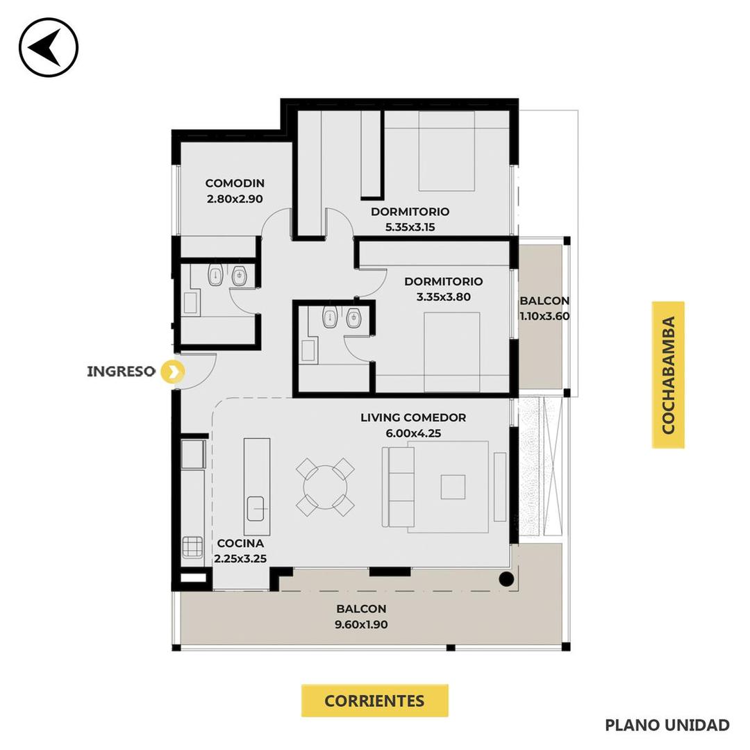 Departamento Venta Ambientes Cochera M Cochabamba Y