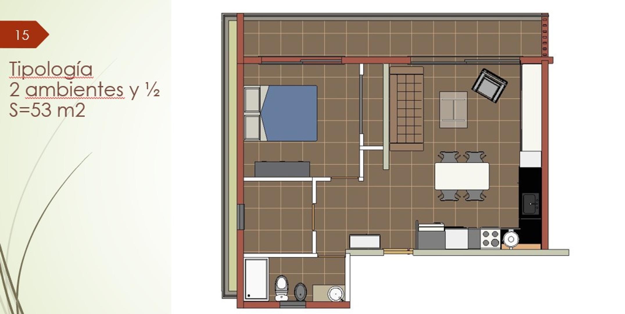 Departamento en Venta con 1 cochera