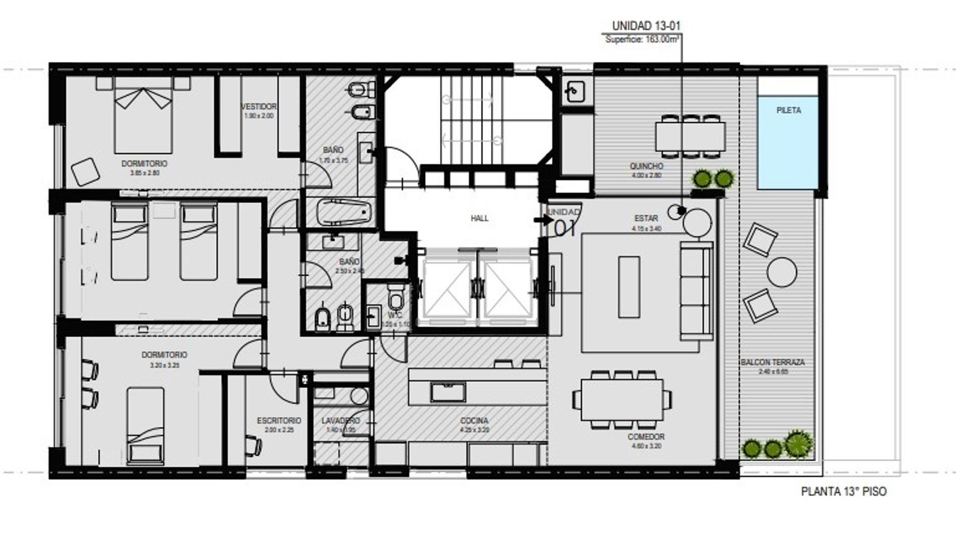 Entre Rios 430 , Piso 13