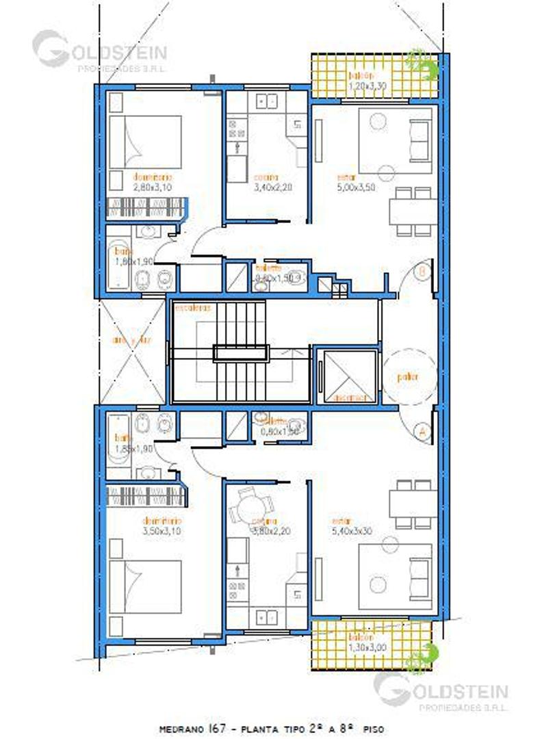Departamento en Venta de 2 ambientes
