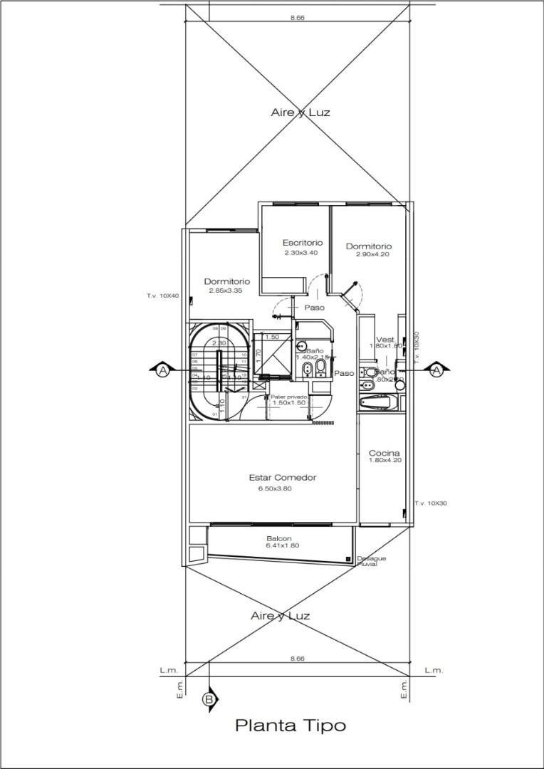 PISO DE 4 AMBIENTES EN POZO