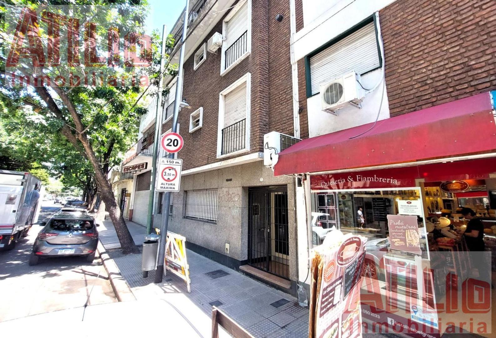 Belgrano departamento venta 3ambien 1ºpiso escalera-2c/Av-bajas expensas