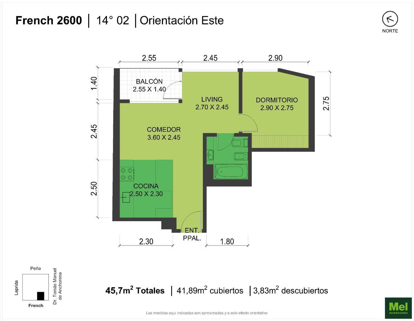 French 2600, Piso 14