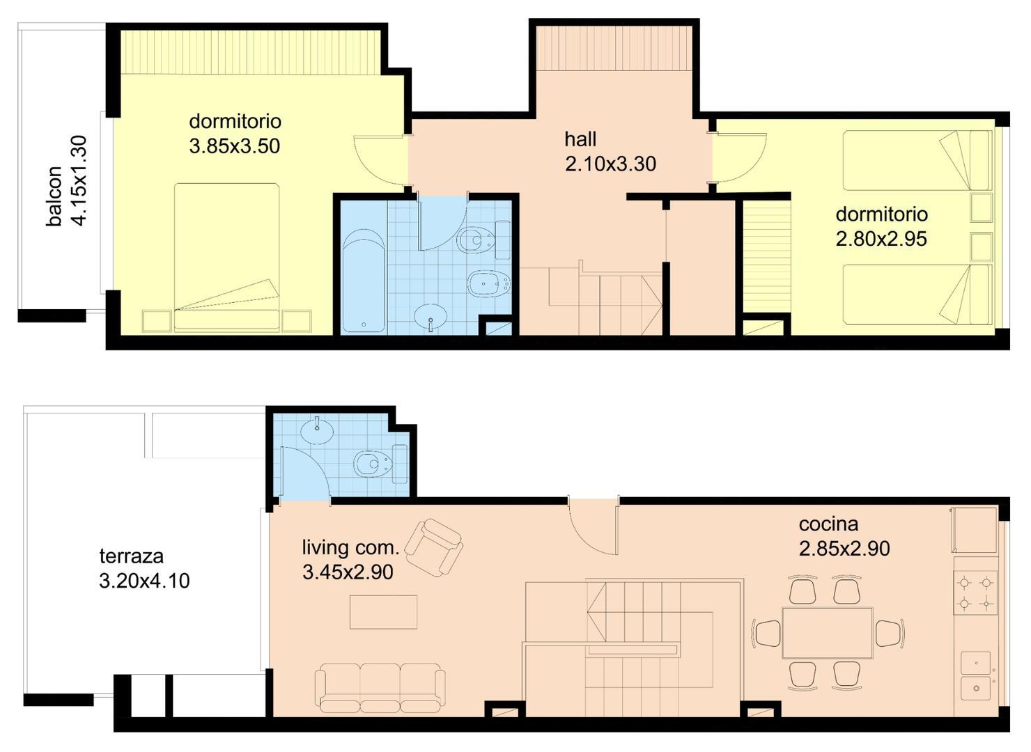 Departamento en Venta de 3 ambientes