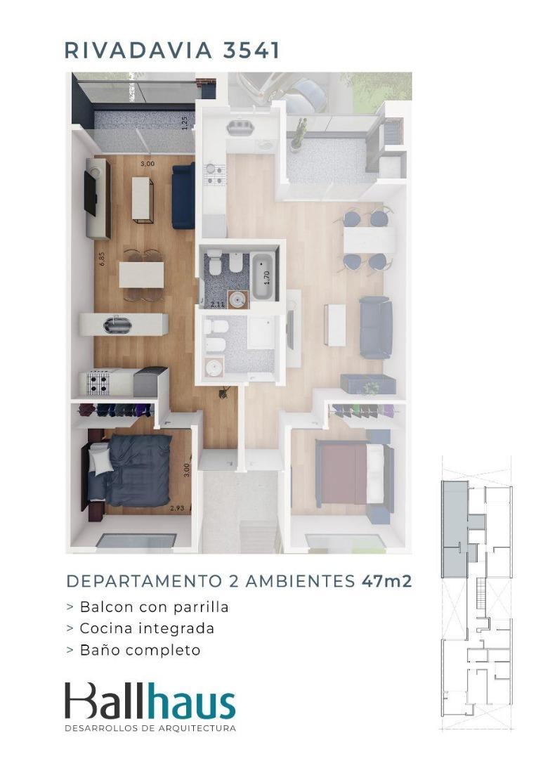 Rivadavia 3541 , Piso 1