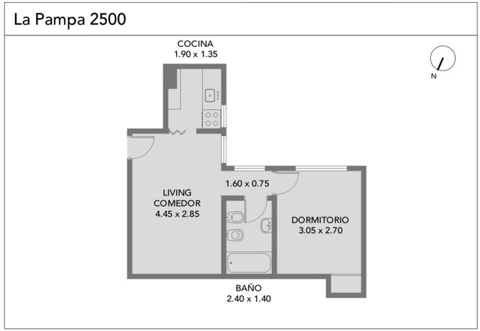 La Pampa 2500 , Piso 2