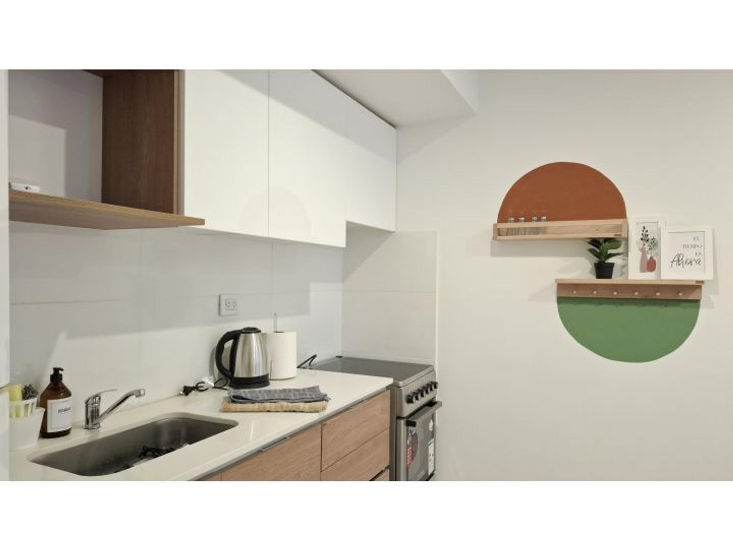 Departamento 2 ambientes con 1 baño