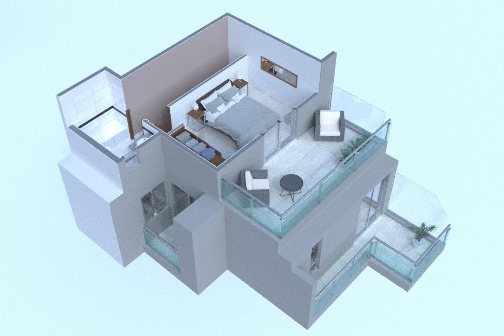 Departamento 3 ambientes con 2 baños