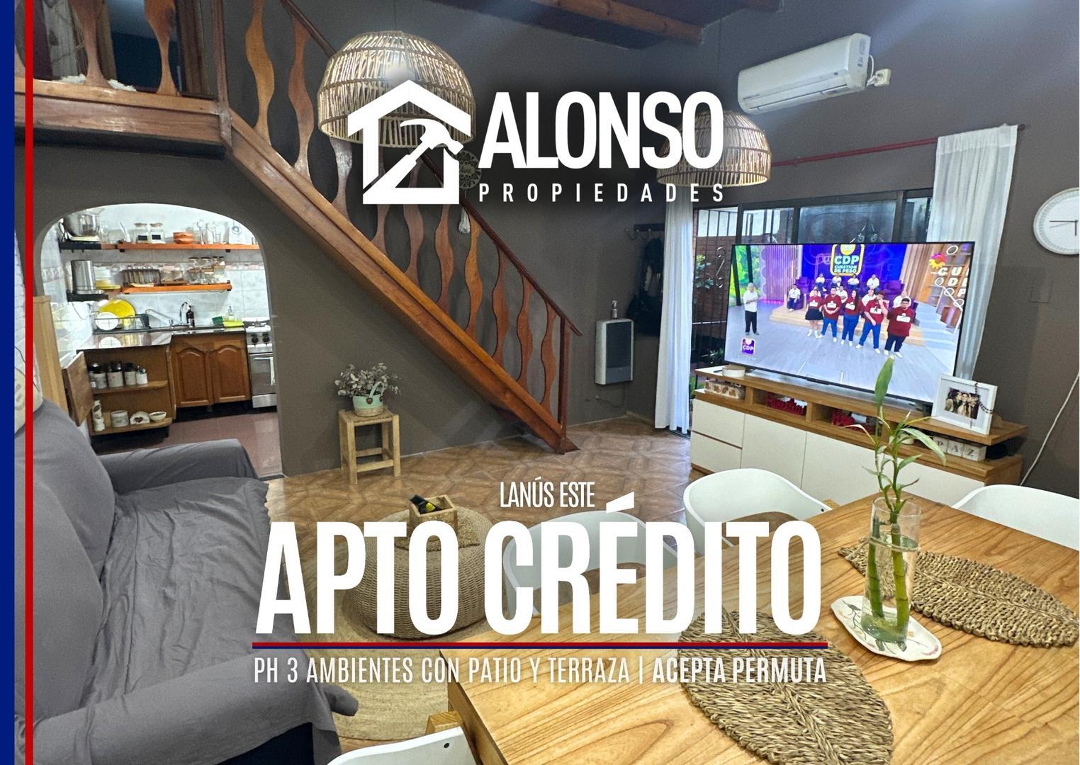 Ph de 3 Ambientes con Patio y Terraza en Venta en Lanús