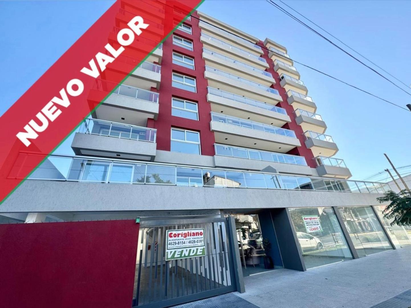 Amplio departamento 2 ambientes con cochera.