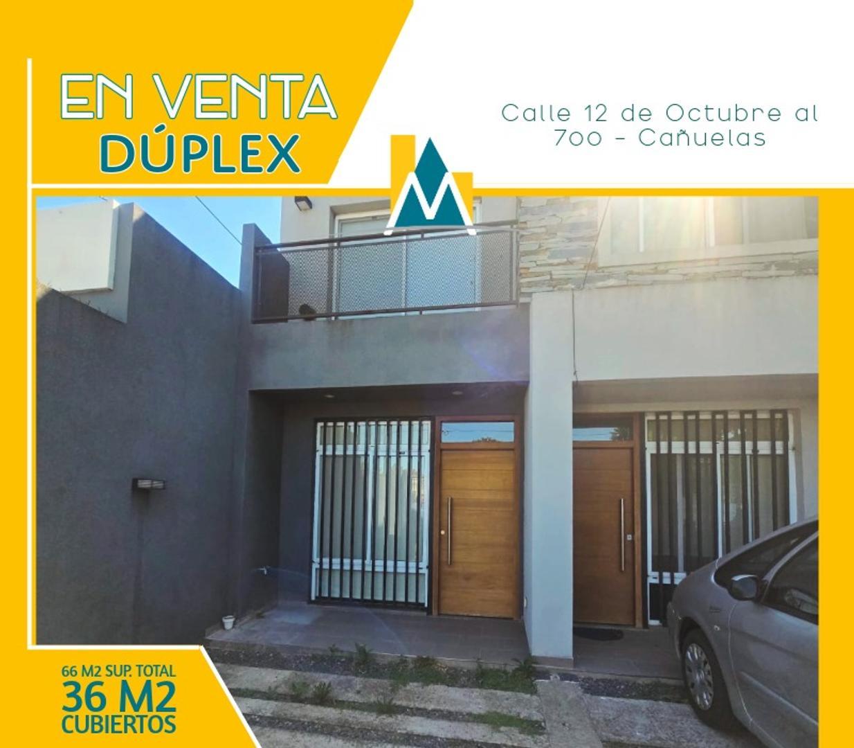 DÚPLEX EN VENTA - CAÑUELAS.-