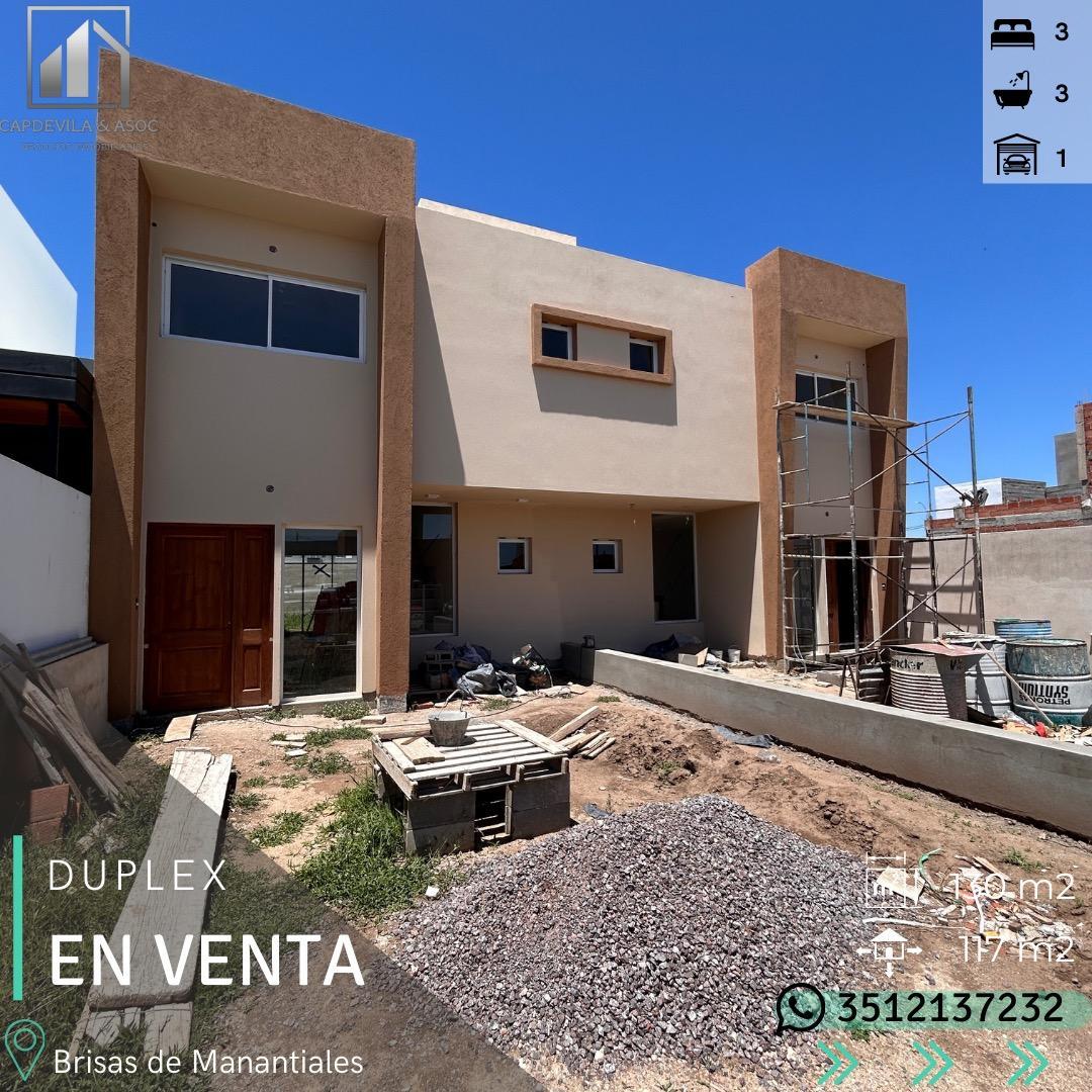 DUPLEX 3 DORMITORIOS - BRISAS DE MANANTIALES