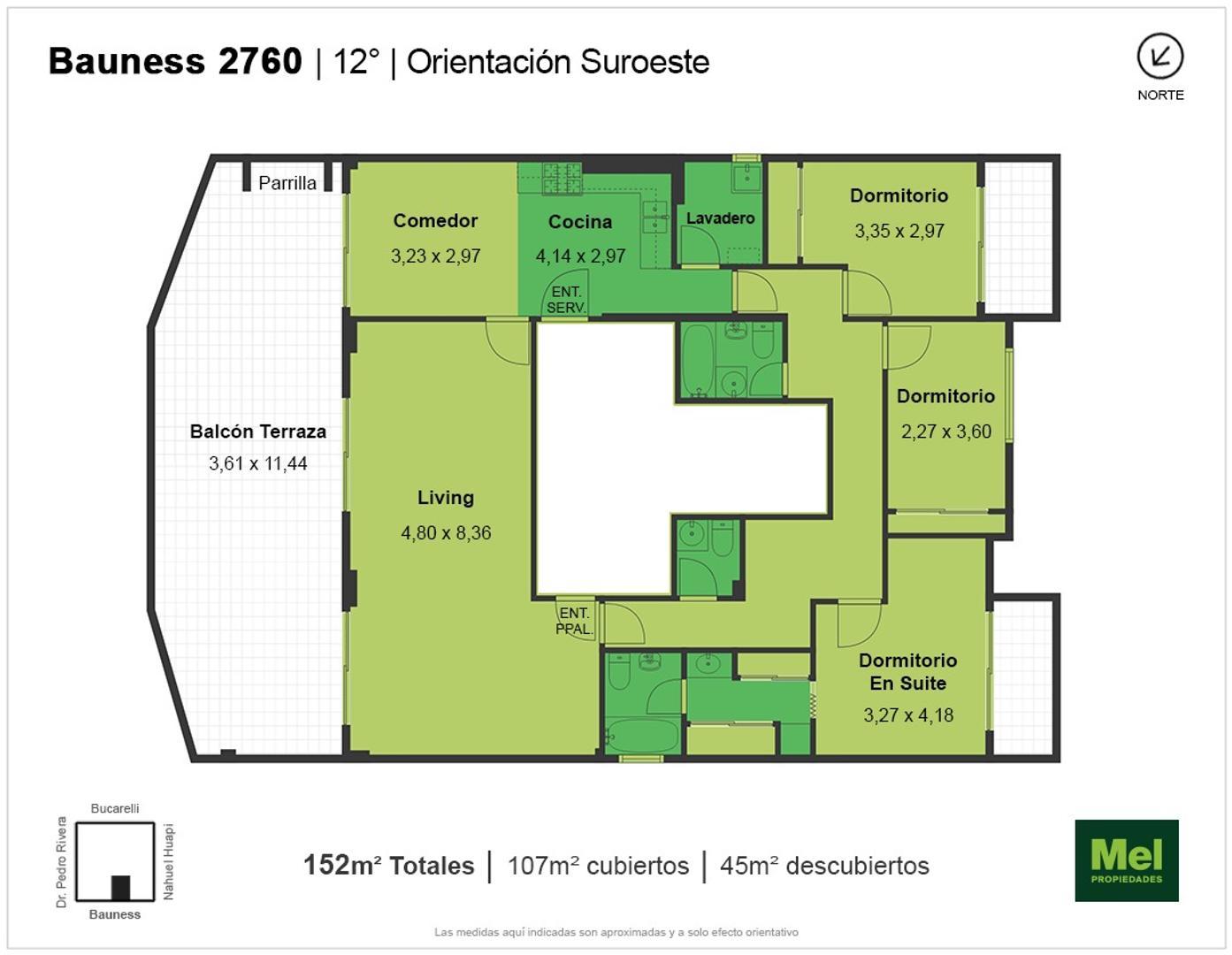 Bauness 2700, Piso 12