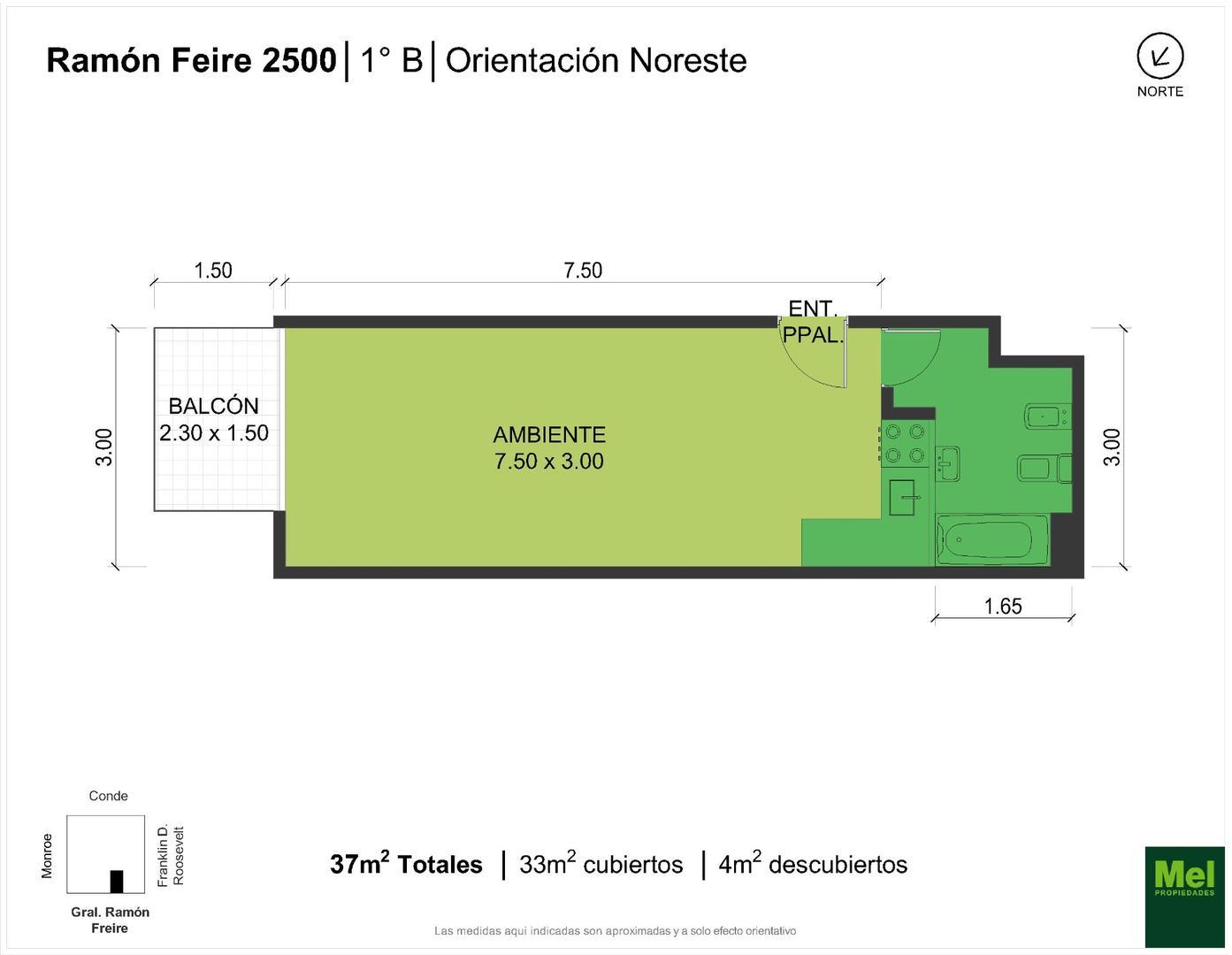 Freire 2566 , Piso 1