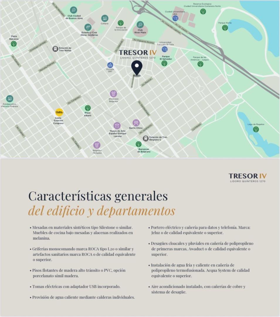 Departamento en Venta en Nuñez, USD 244.934