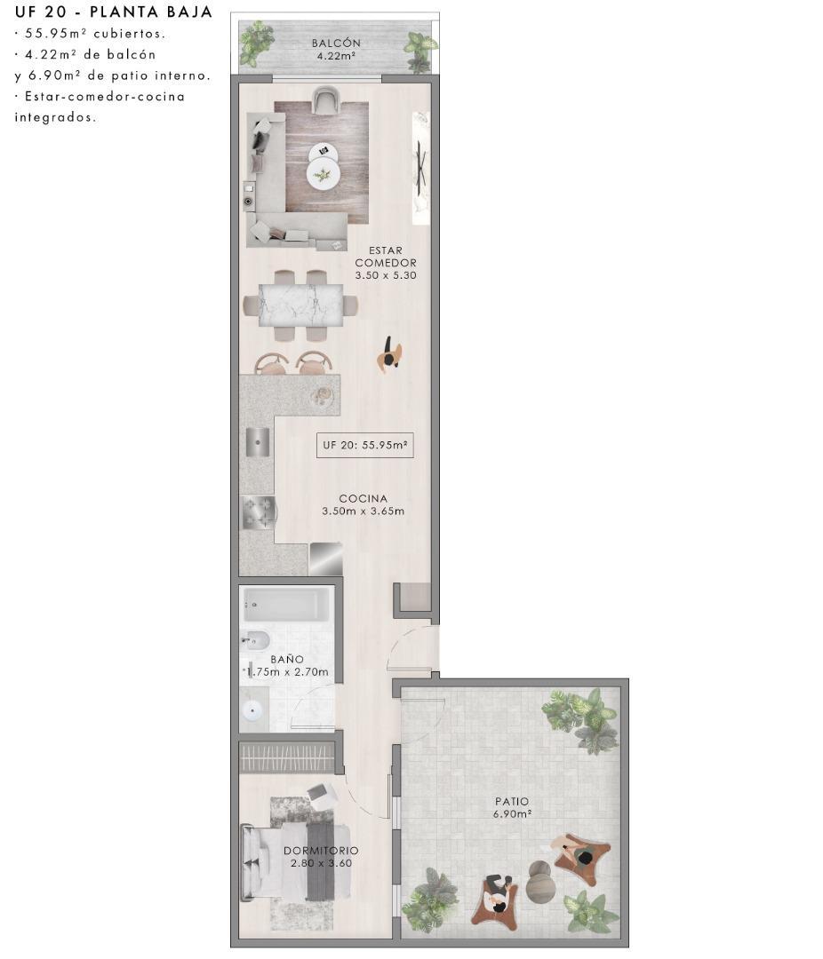 Departamento en Venta en San Antonio de Padua, USD 98.415