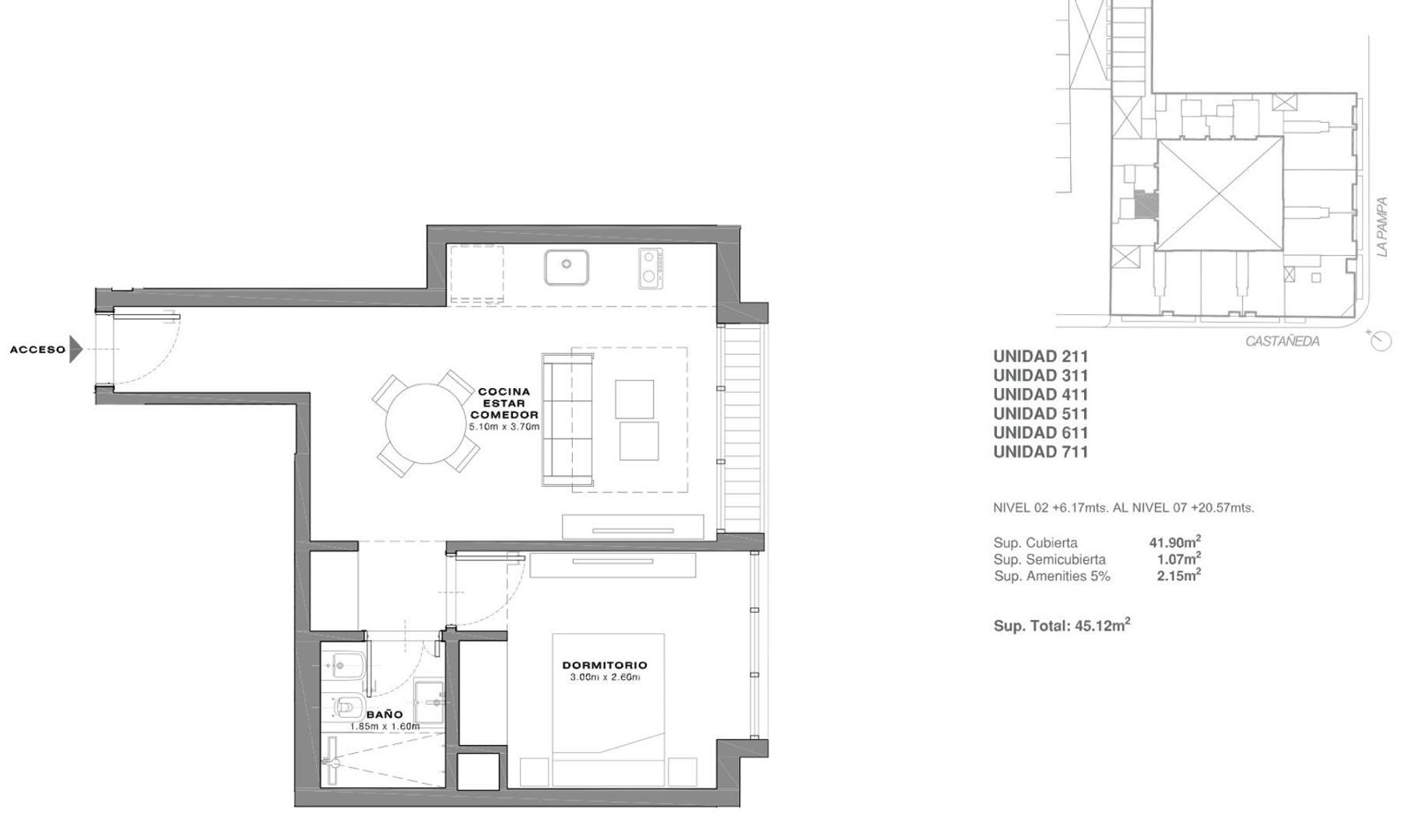 2 amb c/cochera DePampa emprendimiento único full amenities