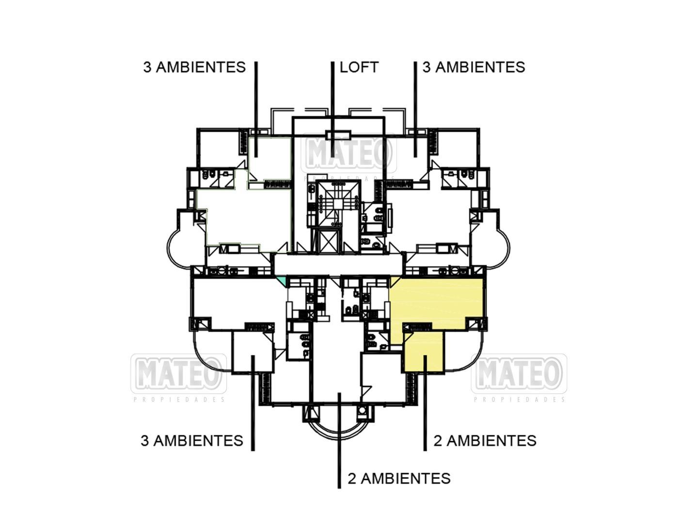 Departamento en Venta de 2 ambientes