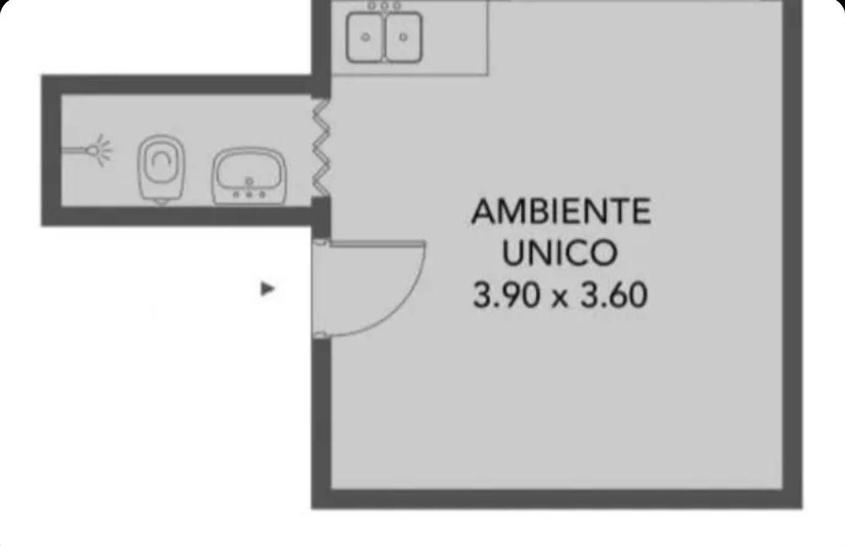 Departamento en Venta de Monoambiente