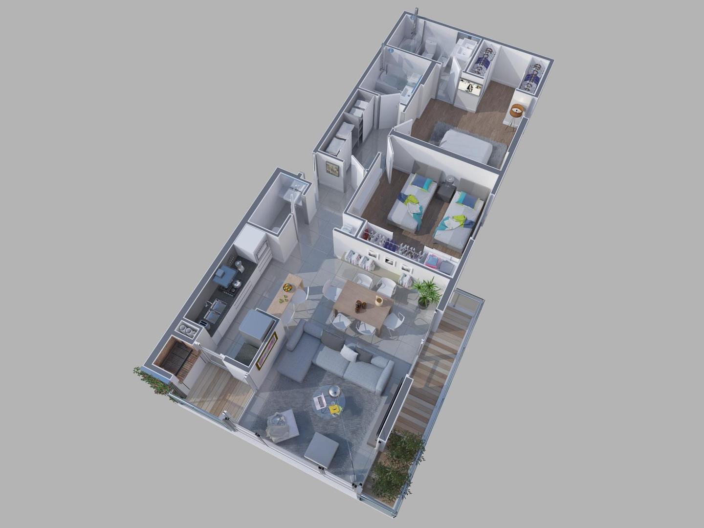 Departamento en  zona perla
