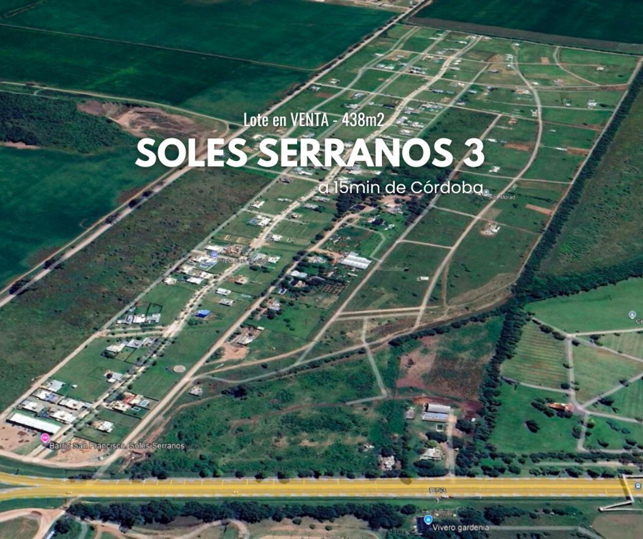Lote 438m2 en Soles Serranos 3