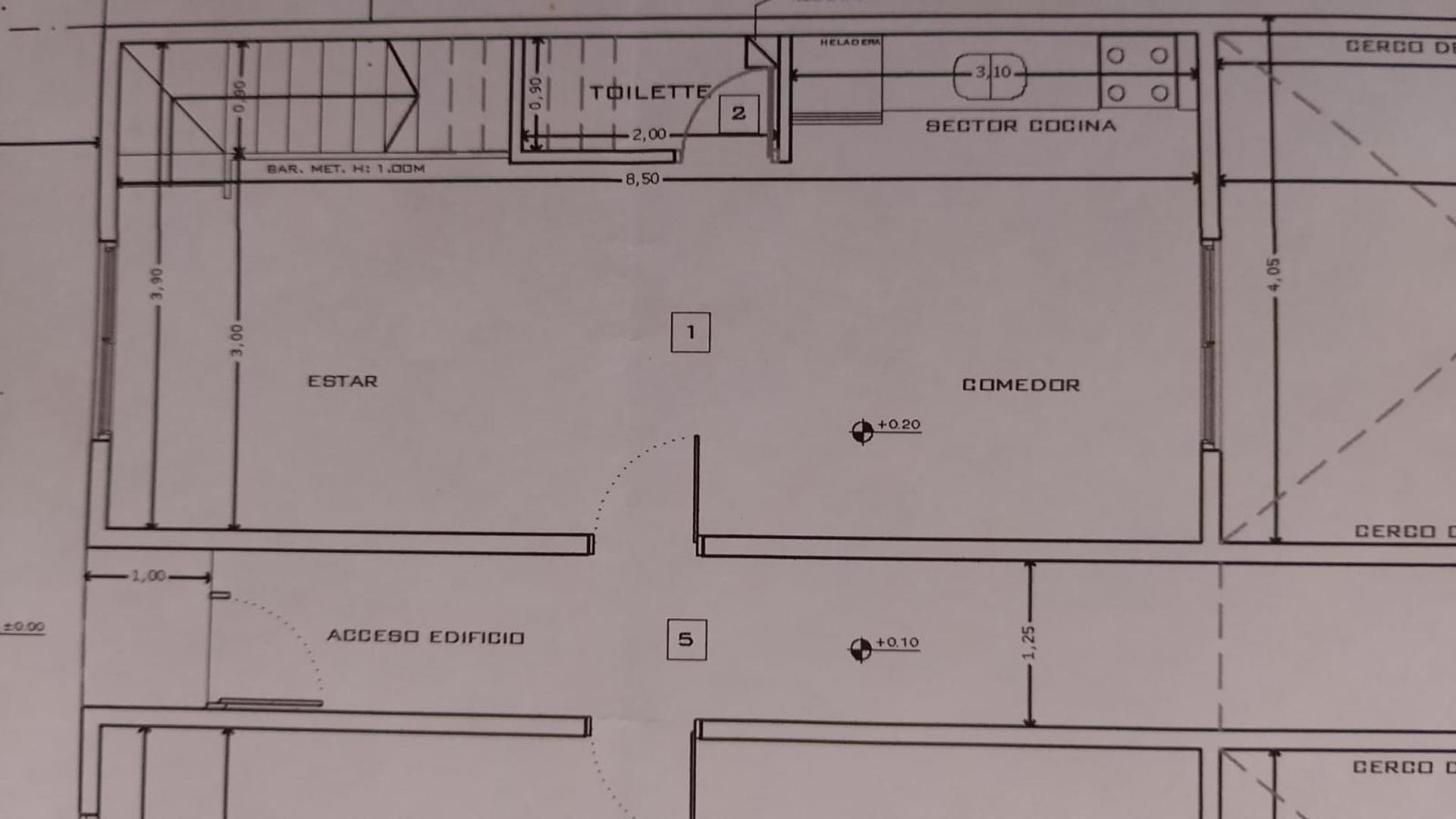 Departamento 3 ambientes con 1 baño