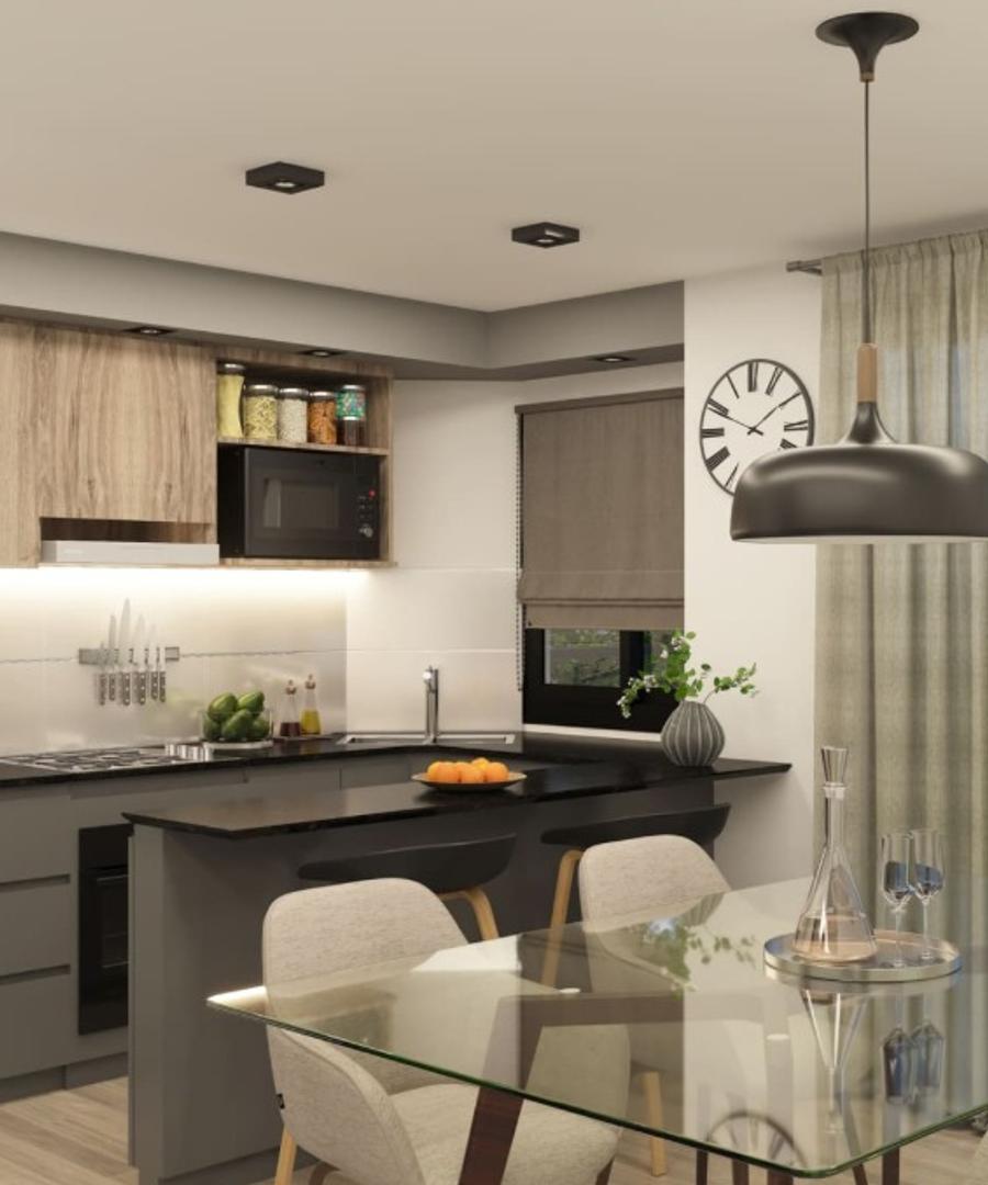 Departamento 2 ambientes con 1 baño