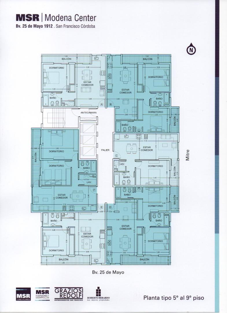 Departamento en el emprendimiento Modena Center