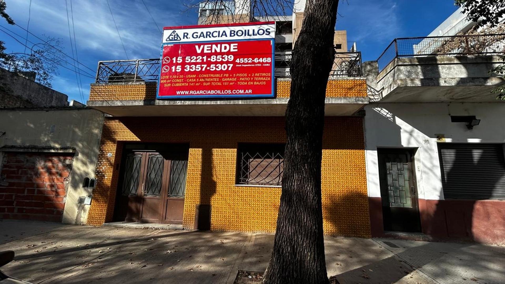 CASA 5 AMB a RECICLAR - TODA EN BAJOS - GARAGE - PATIO - TZA