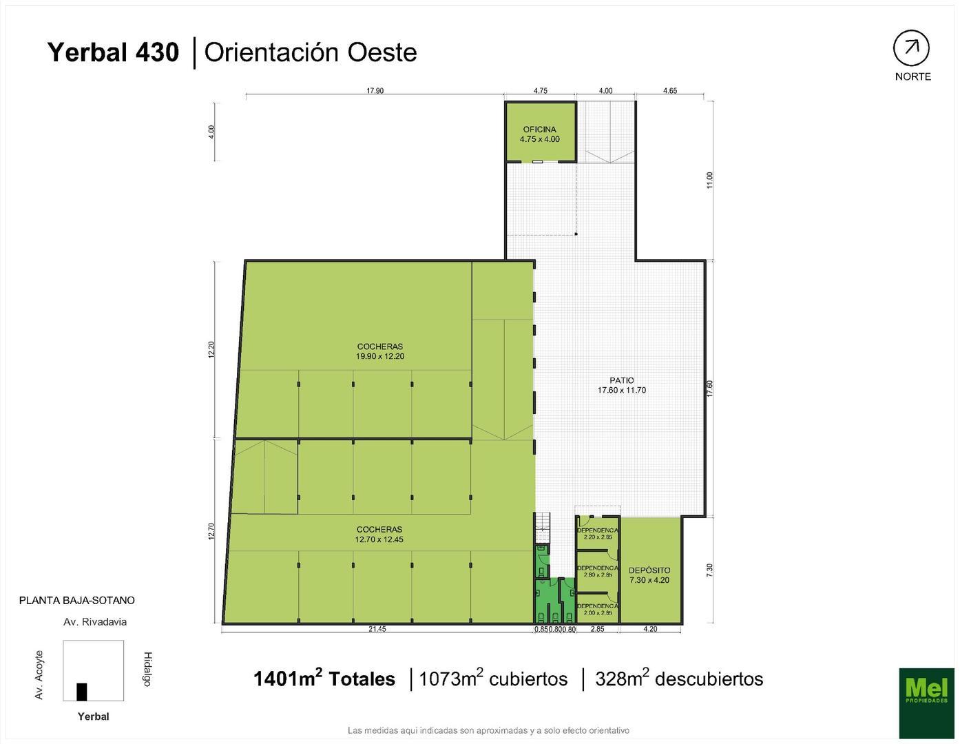 En excelente ubicacion galpon de de 1073 mt, 1401mts totales