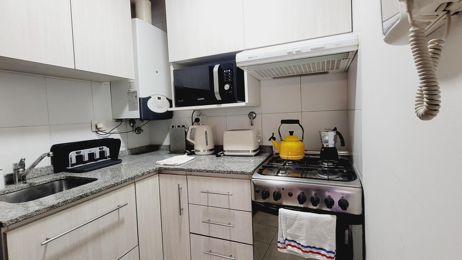 Departamento 2 ambientes con 2 baños