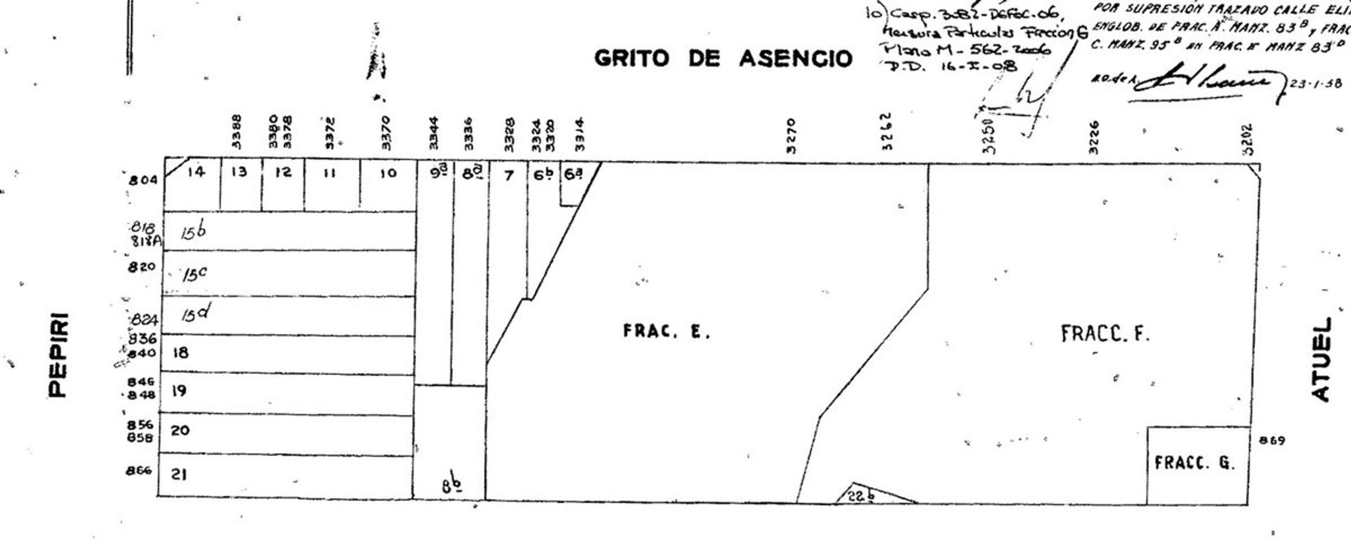 VENTA LOTE 8,85 X 54,55 VENDIBLES 2657m2 - USAM