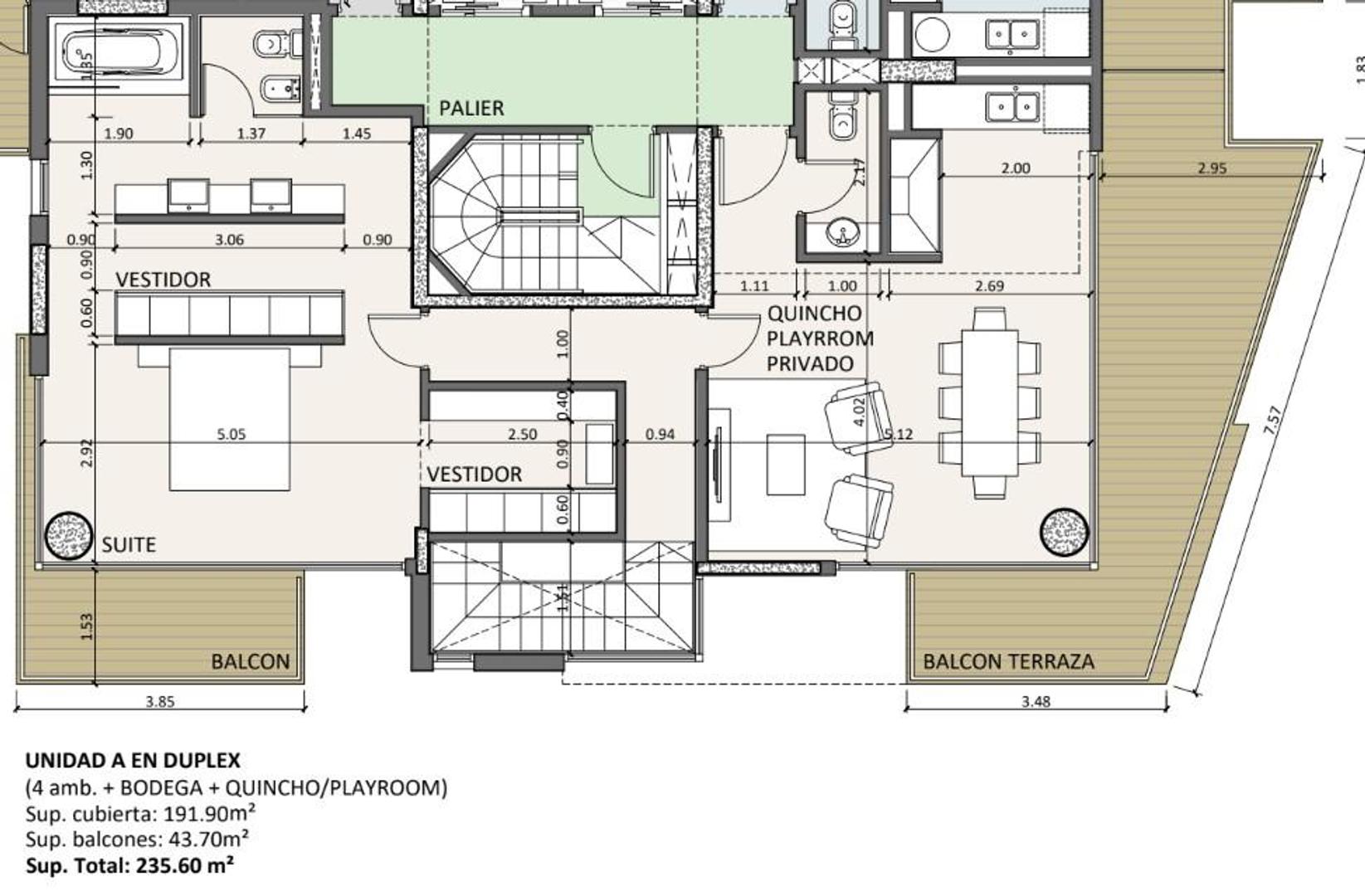 Departamento en Venta de 4 ambientes
