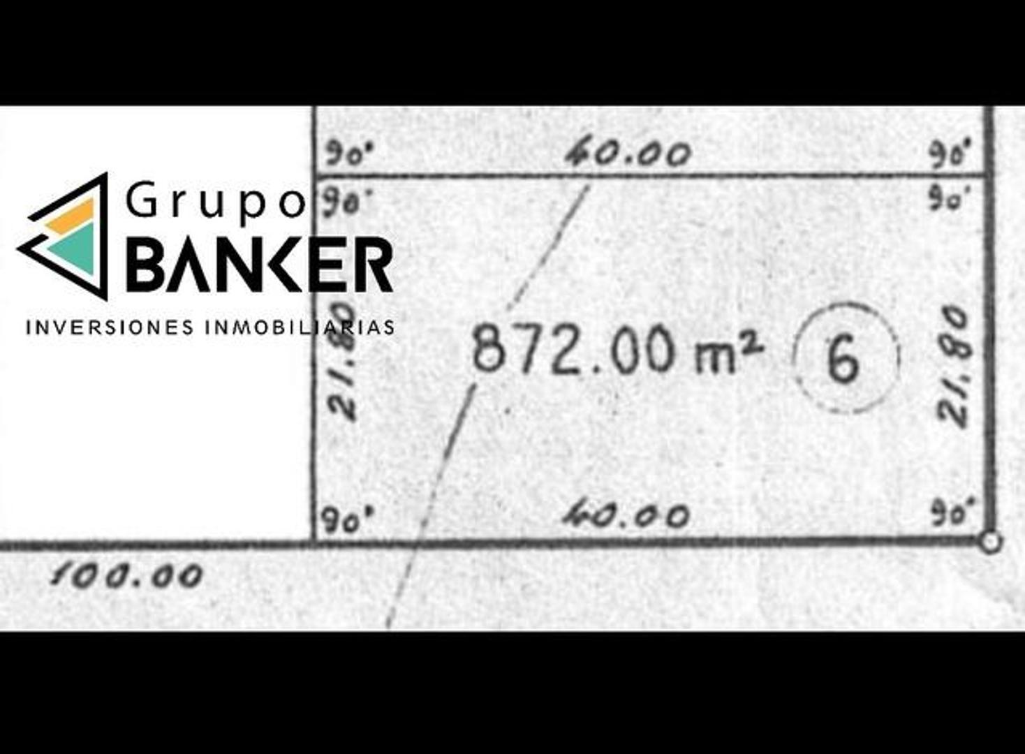 Terreno en Venta de 872,0 m2