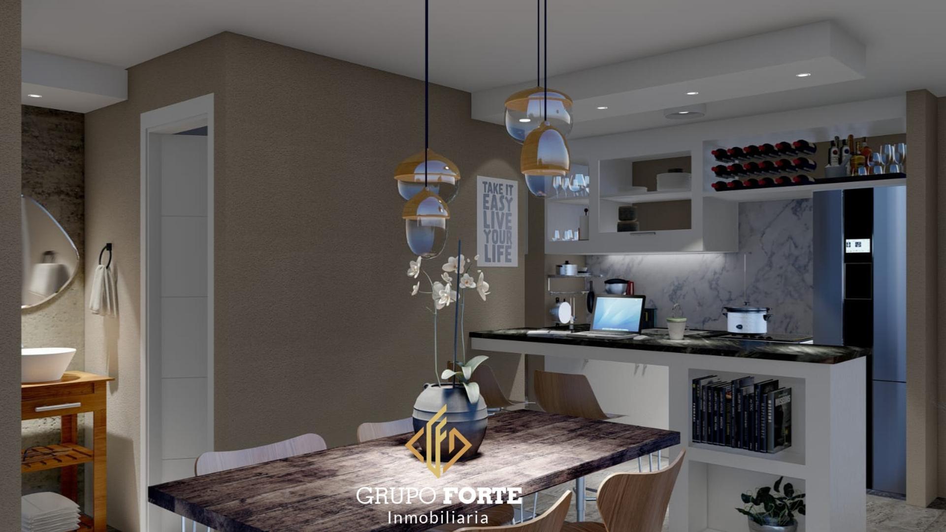 Departamento 2 ambientes con 1 baño