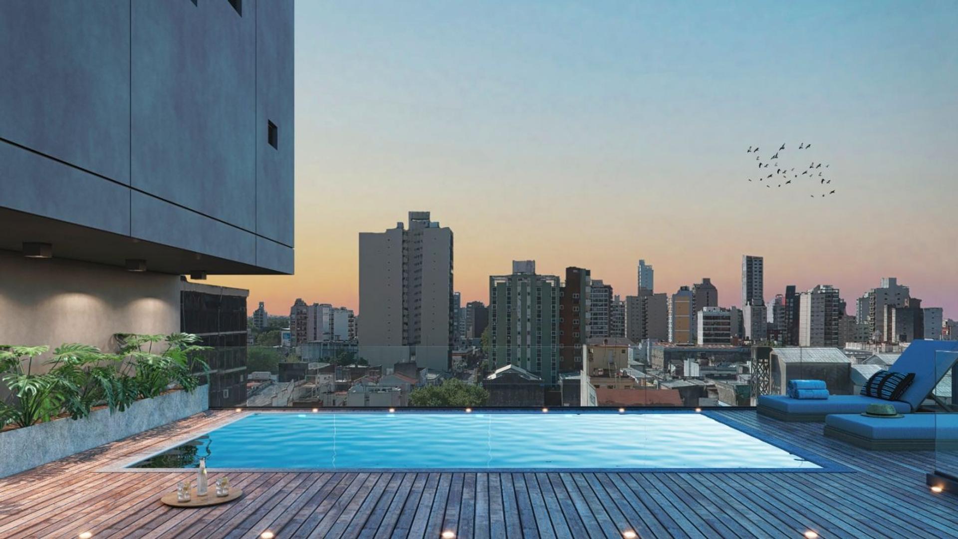 Departamento 2 ambientes con 1 baño