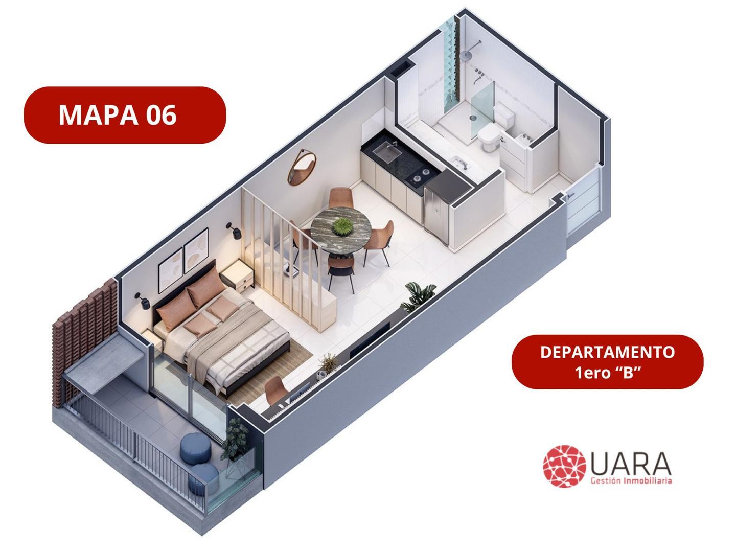 LOFT EN VENTA A MTS BV CHACABUCO S/ RONDEAU - NVA CBA /1B