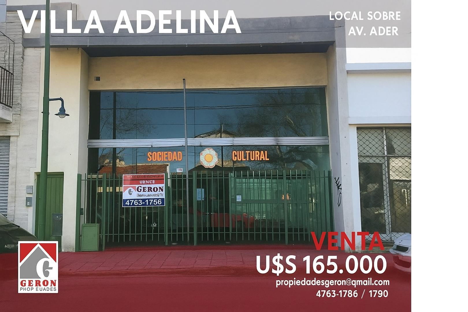 LOCAL 8.66 X 20 MTS. AV. ADER Y PERITO MORENO - ESCUCHA OFER
