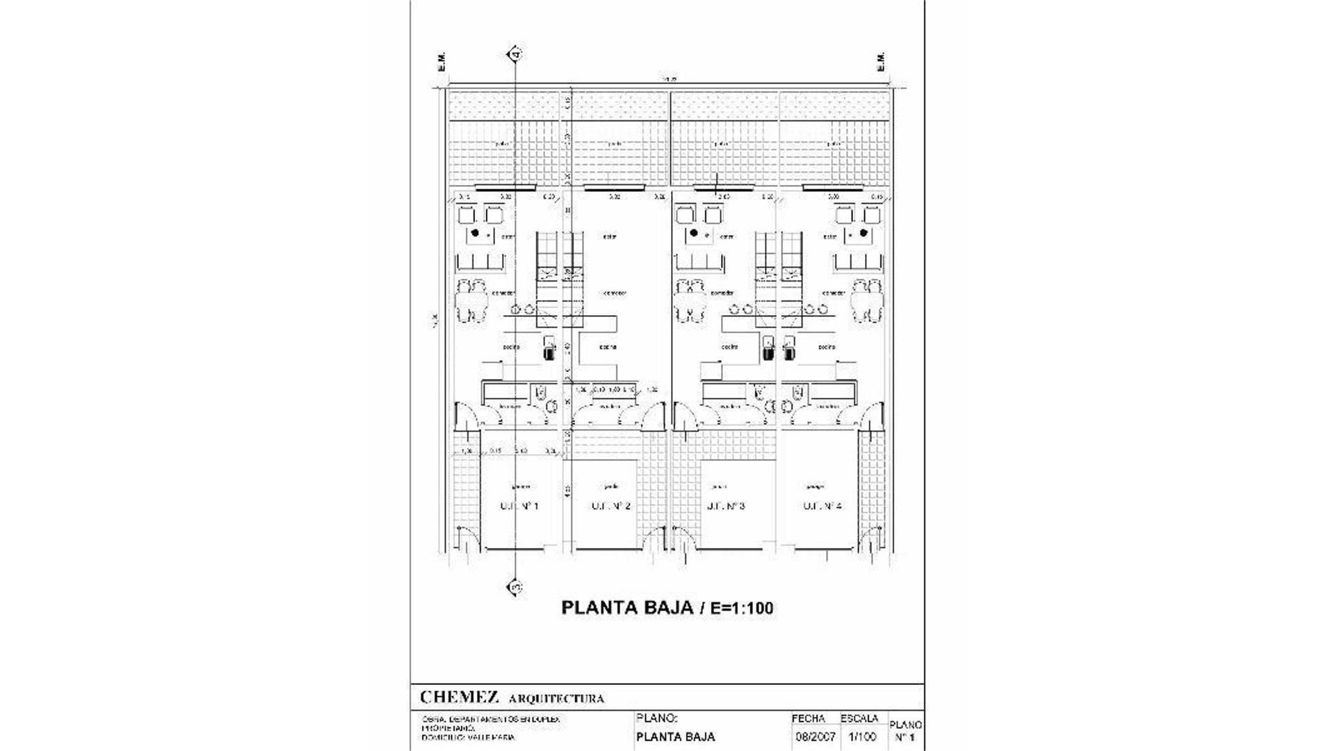 Depto Tipo Casa en Venta de 3 ambientes