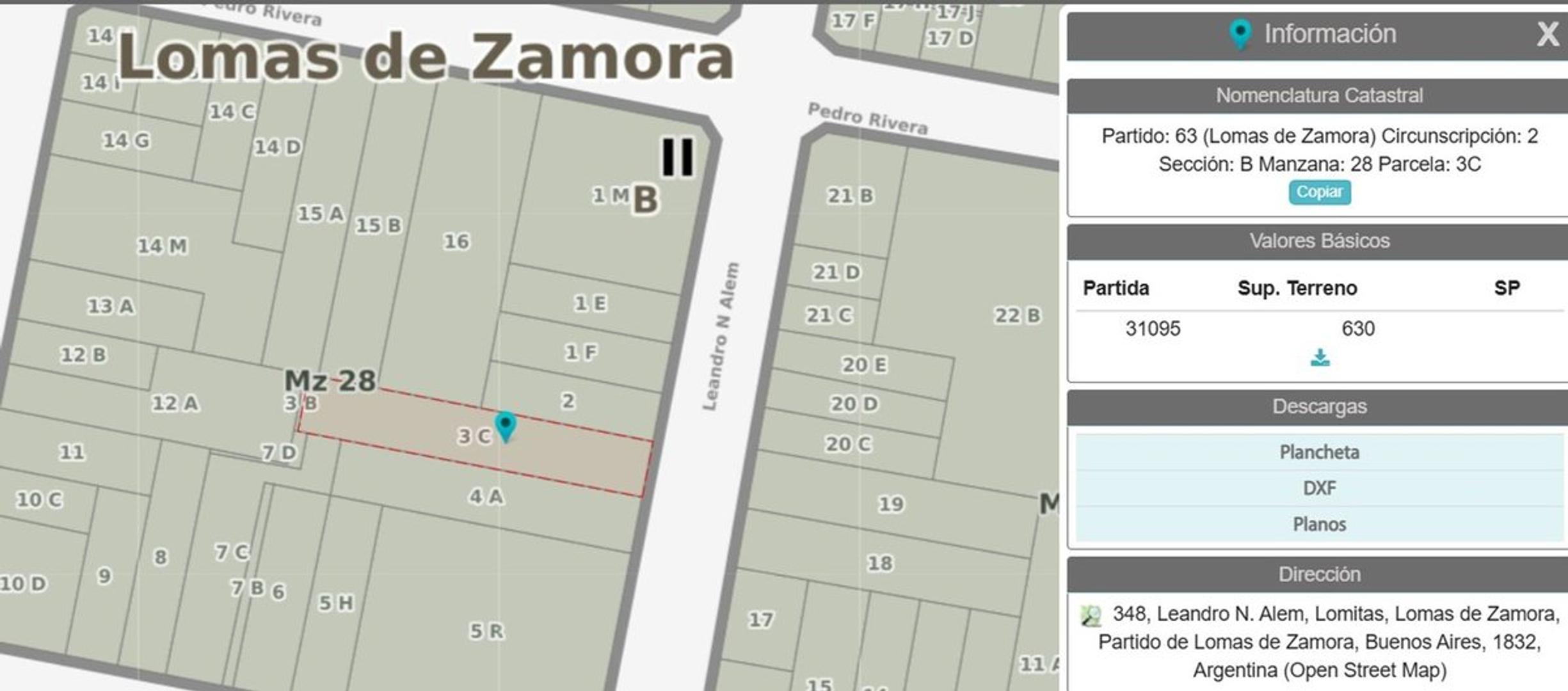 Terreno en Venta de 634,0 m2