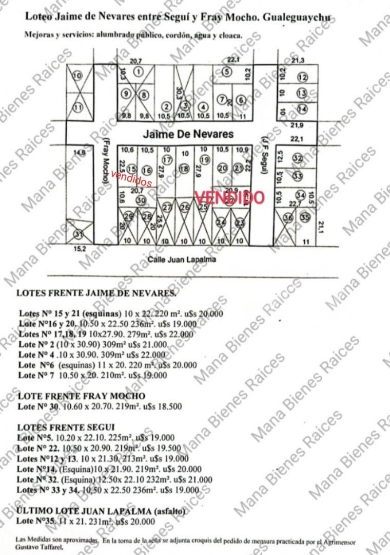 Terreno en Venta de 200,0 m2