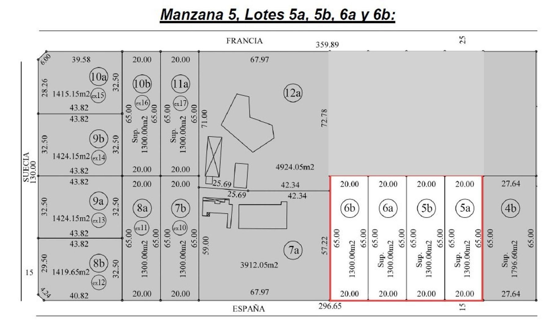 Lotes en venta Manzana 5, Parque Las Naciones, Guernica