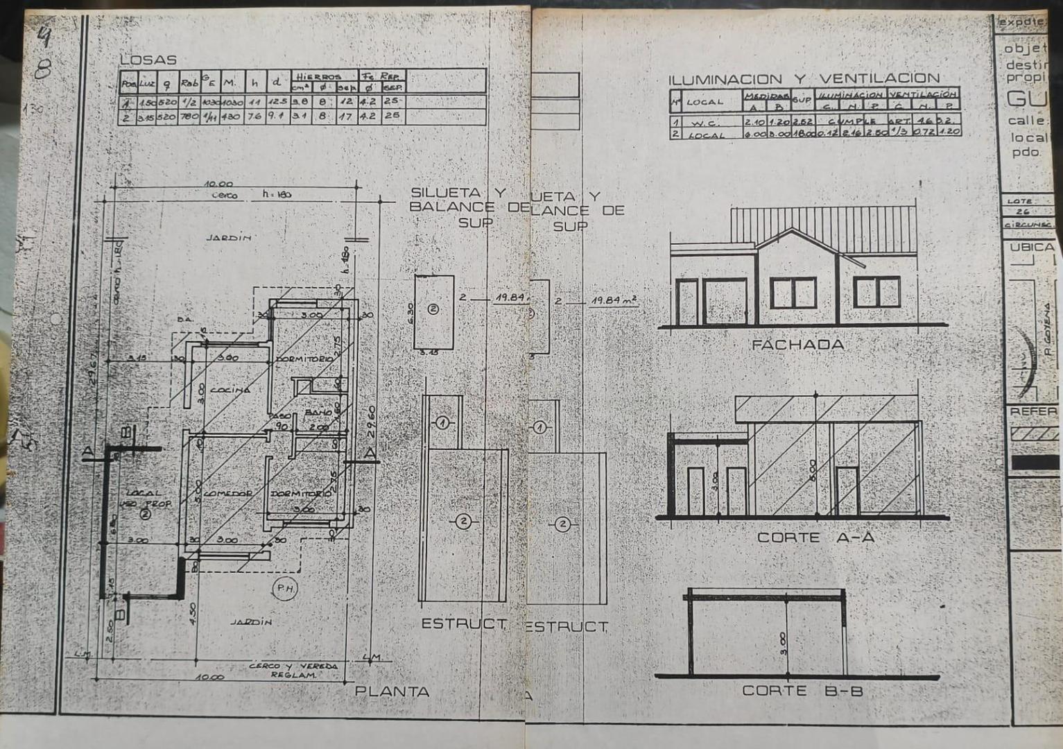 Casa 3 ambientes con 1 baño