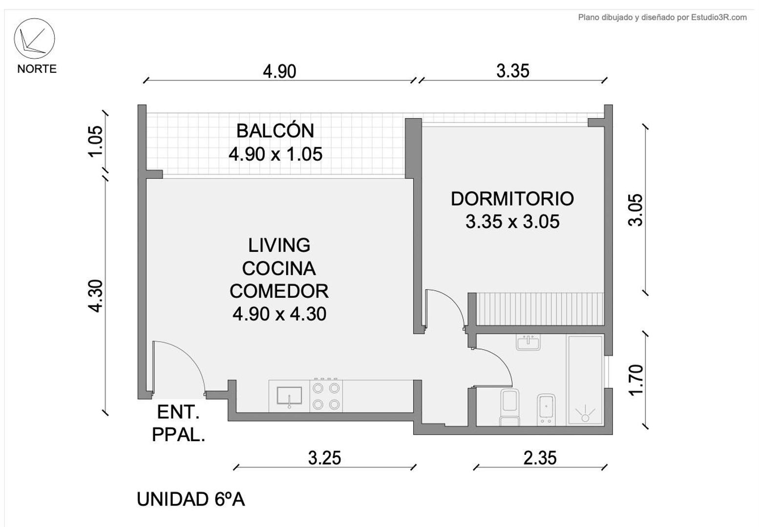 Departamento en Venta en Palermo Hollywood, USD 161.000