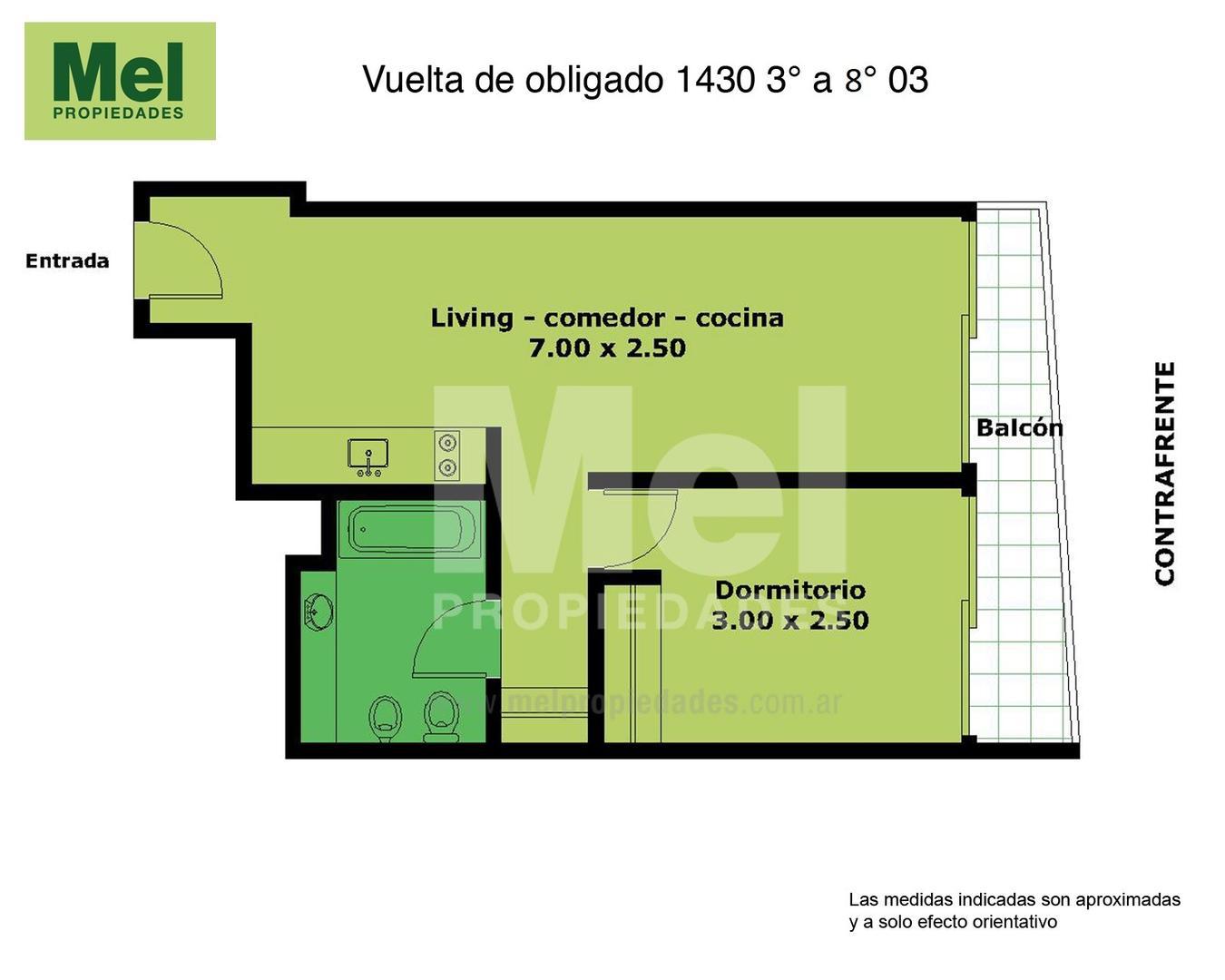 Vuelta De Obligado 1400, Piso 3