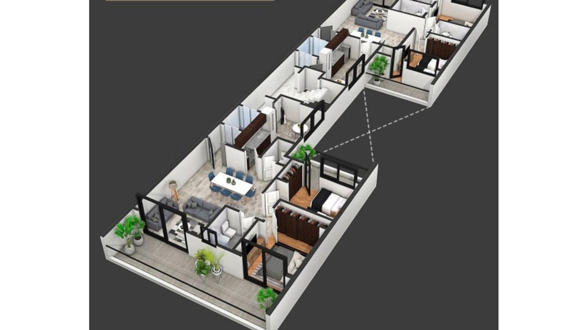 Departamento en Venta con 1 cocheras