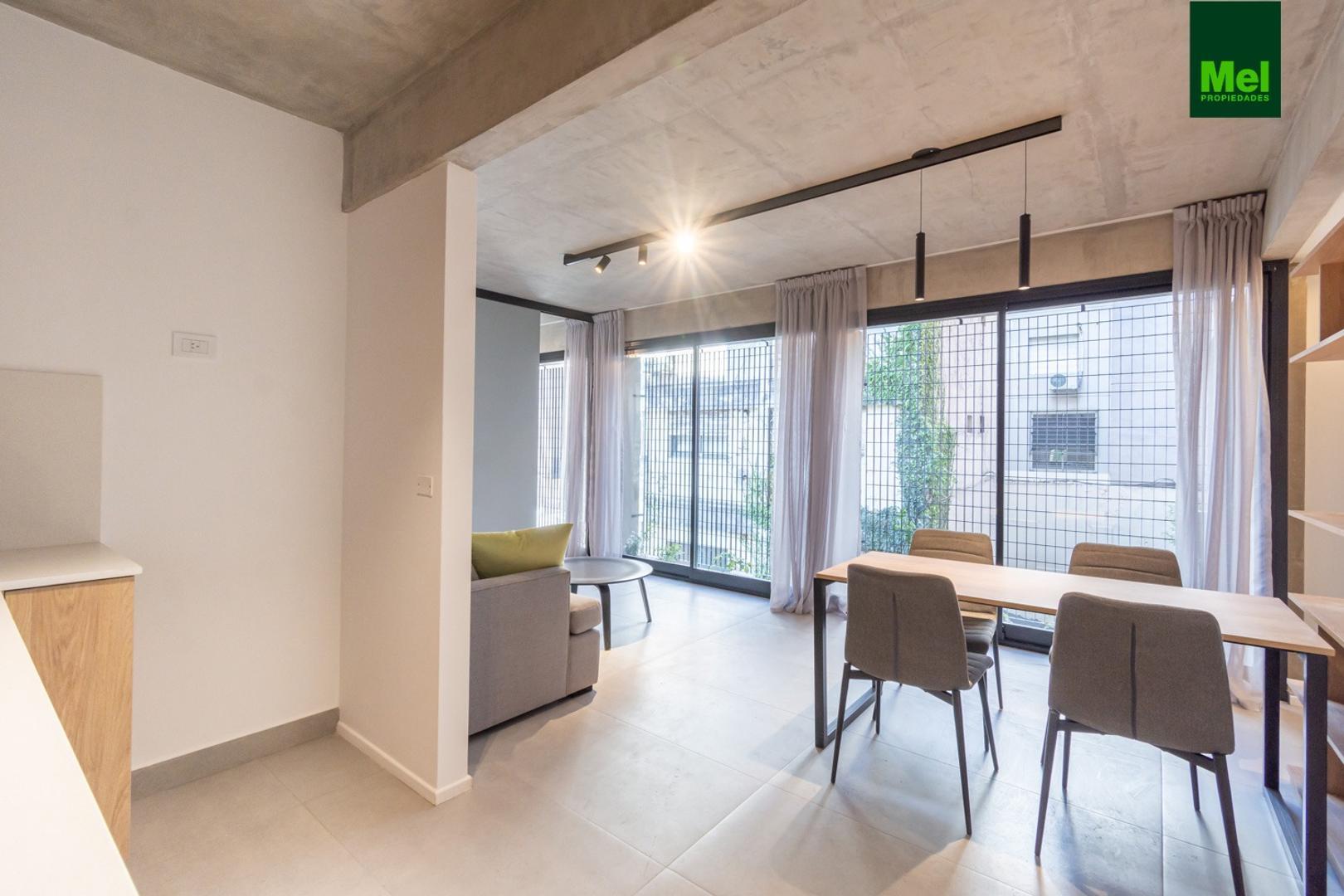 Departamento 2 ambientes con 2 baños