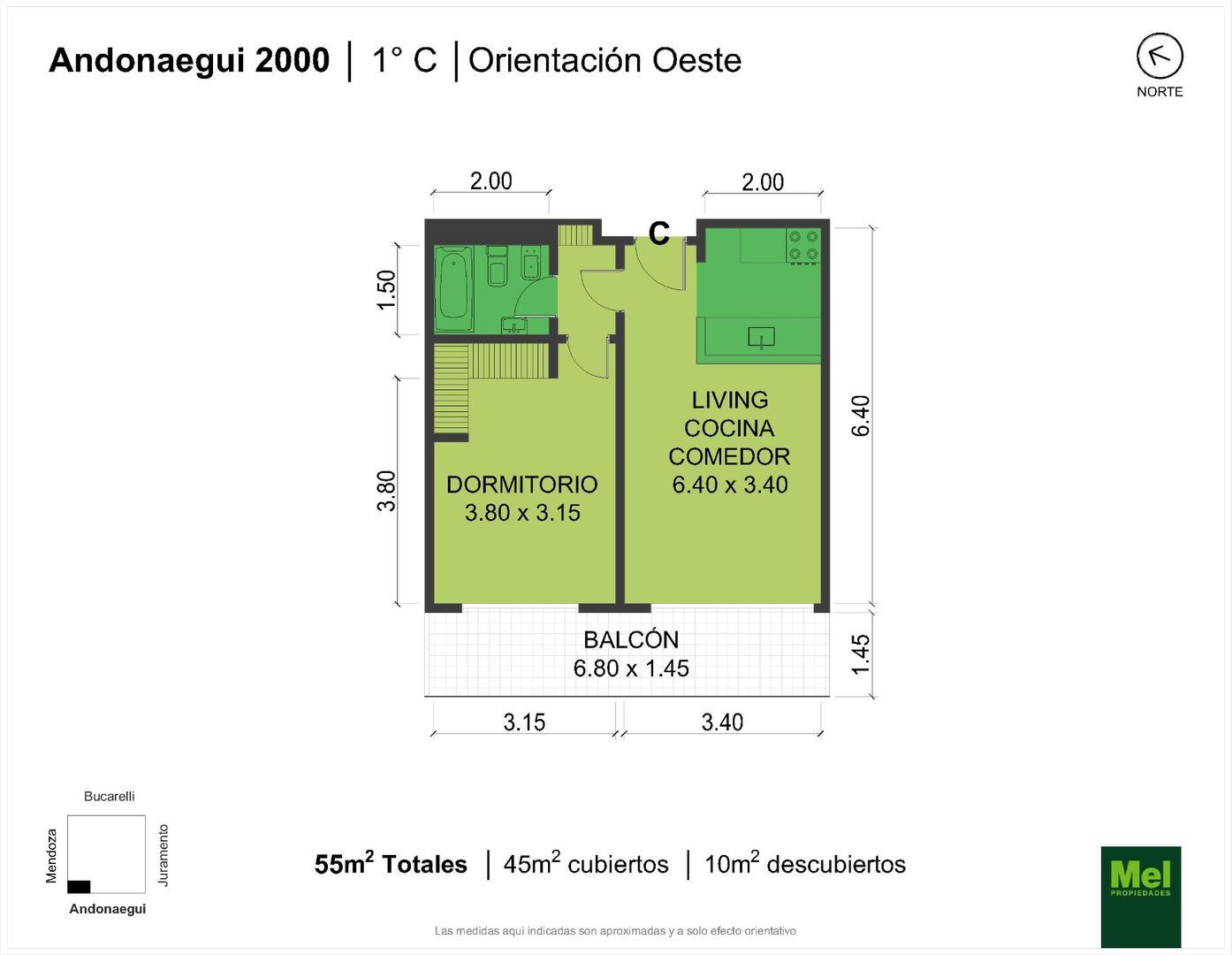 Andonaegui 2000, Piso 1