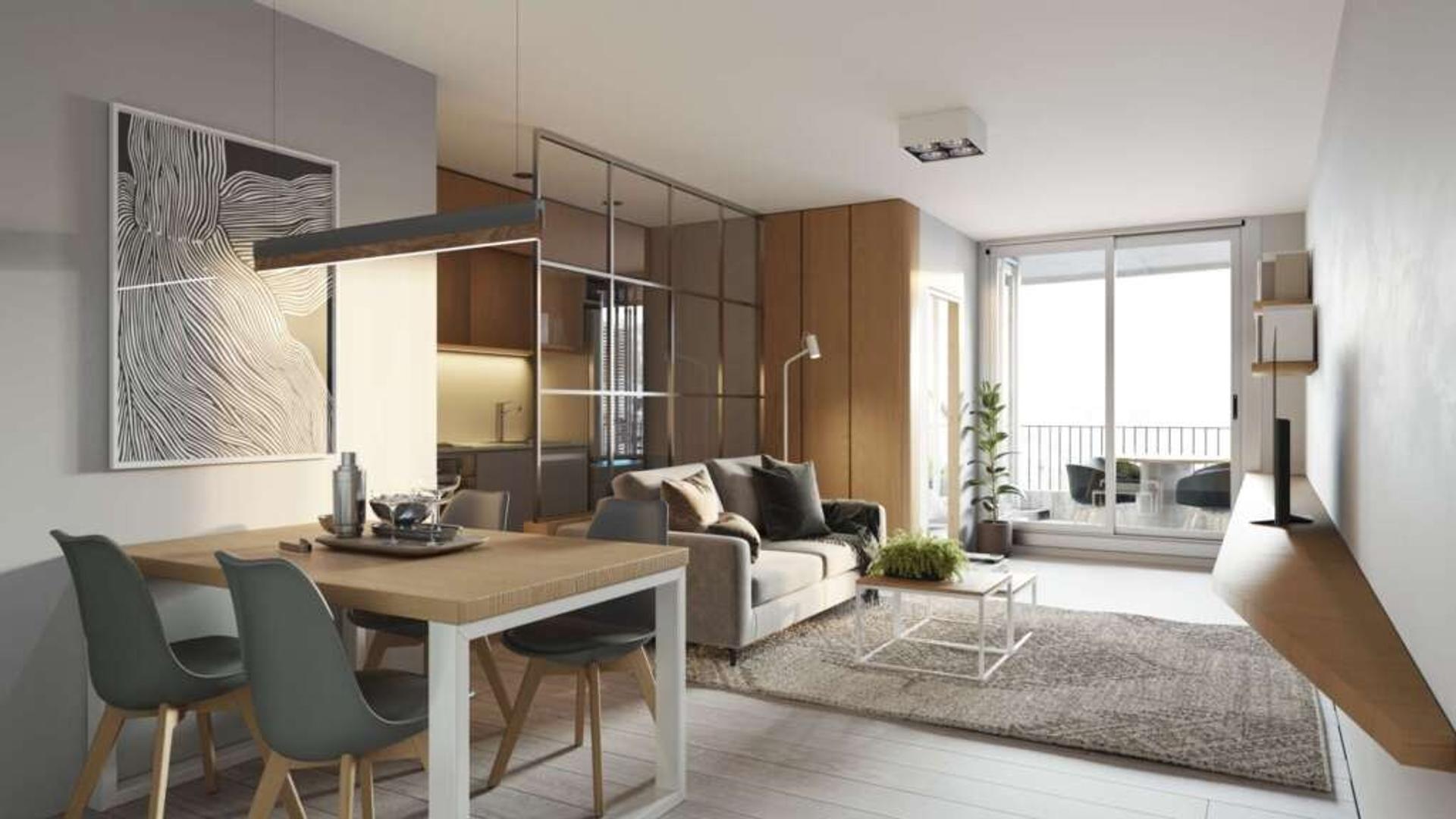 Departamento 3 dormitorios  al frente con Balcón