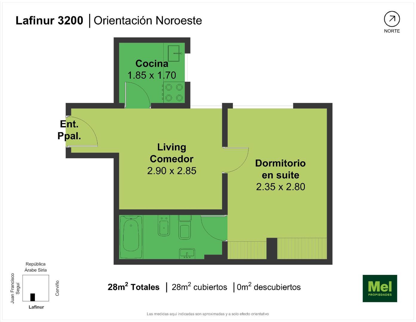 Lafinur 3223 , Piso 6